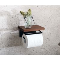 【アウトレット】【軒先渡し】【アウトレット】ヤマソロ シグノ スチールトイレットペーパーホルダー ブラウン 41-028 1個（直送品）