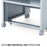 サンワサプライ 高耐荷重プリンタスタンド/台/ラック 幅600×奥行620×高さ600mm ライトグレー LPS-115 1個（直送品）