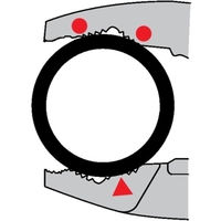 ロブテックス ポンププライヤー　ハイブリッドアンギラス　175ｍｍ UWP175DNA 1丁