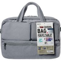 サンワサプライ 軽量カジュアルPCバッグ 15.6インチワイド グレー BAG-CA10GY 1個（直送品）
