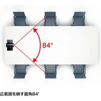 サンワサプライ WEBカメラ 3倍ズーム搭載 会議用カメラ オートフォーカス リモコン付き CMS-V50BK 1個（直送品）