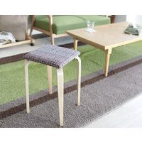 【軒先渡し】ヤマソロ Motley スタッキングスツール 角型 レッド 40-550 1セット(5脚入)（直送品）