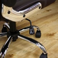 後藤家具物産 エルサ OAチェアー 跳ね上げ式肘 ソフトレザー キャメル OA-ELS-CM 1脚（直送品）