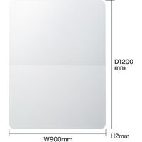 サンワサプライ チェアマット ポリカーボネート製 幅900×奥行1200mm クリア SNC-MAT3N 1個（直送品）