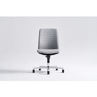 【組立設置込】コクヨ ファブレ タスクチェア 肘付 ストライプ ブラックシェル アルミ脚 ペールテラコッタ 1脚（直送品）