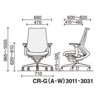 【無料引取付き】　コクヨ デュオラ　ハイバック可動肘　樹脂脚　メッシュ Ｂフレーム ブラック CRーG3031E6KZB6ーWNN 1脚（直送品）