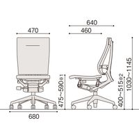 【設置込】イトーキ スピーナチェア ハイバック 背座クロス 肘無 ハンガー無 アルミベース プラムパープル 1脚（直送品）