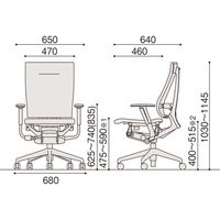 【設置込】イトーキ スピーナチェア ハイバック 背座クロス 可動肘 ハンガー無 シルバーベース アンバーオレンジ 1脚（直送品）
