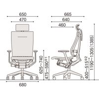 【設置込】イトーキ スピーナチェア エクストラハイバック 背座クロス T型肘 ハンガー付 シルバーベース ヘッドレスト付 アンバーオレンジ 1脚（直送品）
