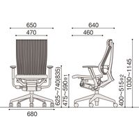 【設置込】イトーキ スピーナチェア ハイバック マネジメントタイプ 背樹脂 可動肘 シルバーベース ブラック 1脚（直送品）