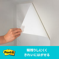 スリーエム(3M) ポストイット ホワイトボードフィルム 洗えるイレーサー付 1.2m×0.9m 白 1個 DEF 4X3