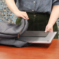 ノートPCスタンド 超薄型貼付式ノートパソコン用折りたたみスタンド チャコールグレー AM-OSLT-CG 1個 アーキサイト