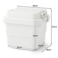 無印良品 再生ポリプロピレン入り 頑丈収納ボックス 小 約幅40×奥行39×高さ37cm 約30L 良品計画