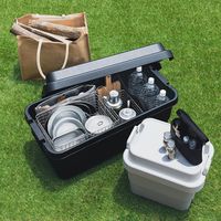 無印良品 再生ポリプロピレン入り 頑丈収納ボックス ミニ 約幅39.5×奥行29.5×高さ37cm 約22L 1セット（1個×2）