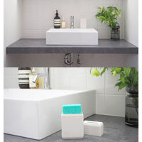 サラサドットコム b2c ランドリーソープケース 石鹸ケース ホワイト cjb0041 wh 1個