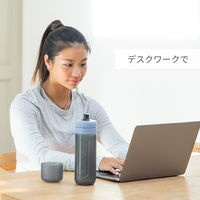 ブリタ（BRITA）ボトル型浄水器 アクティブ ダークブルー カートリッジ 2個付き