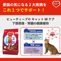 ビューティープロ キャット Wケア 下部尿路・腎臓の健康 1歳~ フィッシュ味 国産 1.2kg 1袋 キャットフード