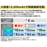 コーコス信岡  G244429  ボルトクール ＬＩＴＥ＋　ペルチェ　ベスト　セット ブラック XL 1セット（直送品）