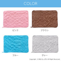 オカ 足ふきマット 40×60cm ピンク マイクロファイバー タオルバスマット 84341 1枚
