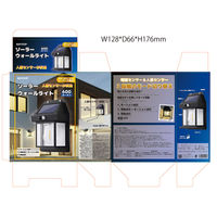 ウィキャン ソーラーウォールライト WJ-9192 1箱(10個入)（直送品）