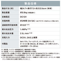 アイリスオーヤマ 充電式ハンディウォッシャー JHW-101 1台