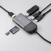 ドッキングステーション Type-C USBハブ 6in1 HDMI ON/OFF機能搭載モデル LHB-PMP6U3SS エレコム 1個