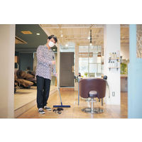 山崎産業 コンドル JP 自由箒 自在箒ラバー45 ラバーほうき 床用水切り 450mm幅 ジョイントタイプ（継柄） 3本