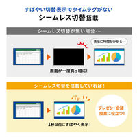 サンワサプライ 4入力1出力HDMI画面分割切替器(4K/60Hz対応) SW-PHD41MTV 1個（直送品）