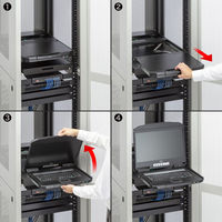 サンワサプライ USB/VGA対応 スライドLCDコンソールドロワー SW-KVMVDR 1個（直送品）