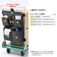 サンワサプライ 台車用バッグ(ロングタイプ) VEH-BAG3 1個（直送品）