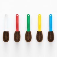 亀の子束子 柄付きたわし 亀の子ジャンプ（小）便利な柄付き タワシ レッド 1個 亀の子束子西尾商店