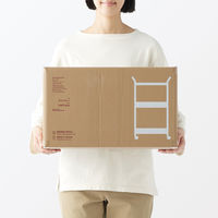 無印良品 スチールパイプワゴンラック ライトグレー 3段 良品計画