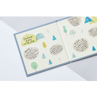 キングジム マスキングテープブック はがき エノグ シートサイズ 10冊（10枚入×10） 100×148mm 9672-002