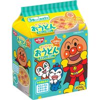 日清食品 アンパンマンおうどん やさしいおだし 3食パック［栄養機能食品］ 1セット（1袋(3食入)×3） インスタントラーメン 袋麺 スープ