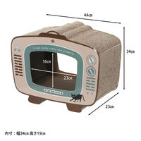 不二貿易 猫の爪とぎ テレビ 54223 1箱(2個入)（直送品）