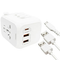 エアージェイ 海外用マルチコンセントACアダプター PD/QC対応 OL-309-PQ20 WH 1台