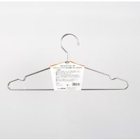 丈夫でサビにくい ステンレスハンガー 外干し・収納用 シルバー 1パック（3本組） サワフジ