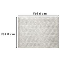 バスマット Ag+ スパイス （ドビー織バスマット） グレー 抗菌 防臭 消臭 お風呂用 オカトー