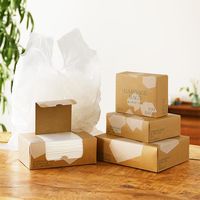 ゴミ袋 半透明 取っ手付き BOXタイプ 30L 厚さ0.015mm（1500枚:100枚入×15）  オリジナル