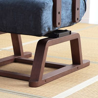 【軒先渡し】ヤマソロ エルデ コイルバネ高座椅子 ネイビー 83-533 1脚（直送品）