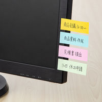 【アウトレット】再値下げ 【旧品】アスクル 強粘着ふせん 75×25mm パワーパステル 1箱（50冊入） オリジナル