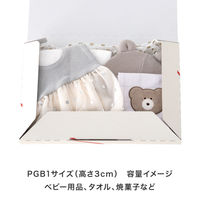 無地シルバーグレーポストギフトボックス-1/A4-30mm 1セット（100枚：20枚入×5パック） MSG-PGB1 ヘッズ