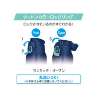 サーモス 真空断熱スポーツボトル 1L ネイビーミント FJS-1000F NVMT1個