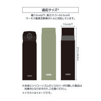 サーモス マイボトルポーチ ブラック APG-502 BK1セット（3個）