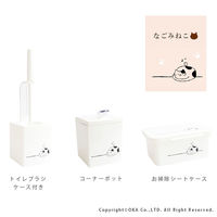 オカ なごみねこ トイレブラシケース付き 59748 1個