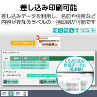 エレコム ラベルシール 表示･宛名ラベル プリンタ兼用 マット紙 A4 24面 1袋 (50シート) 白 EDT-ECNL24B（直送品）