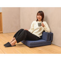 西川 ごろ寝マットスイート 五つ折り仕様 高反発ウレタン コンパクト収納 休憩 レジャー 防災対策にも ネイビー 1枚