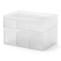 吉川国工業所 タイディアップボックス S3725（ボックス浅型） クリア TD-04_Cr 1個