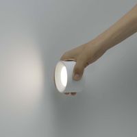 2wayクリップマグネットライト ホワイト 丸タイプ 充電式 調光 YAZAWA CLL05W01WH 1個