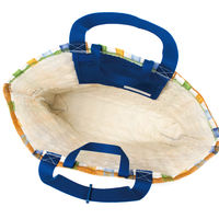 コッカ レッスンバッグ チェック柄（青） CS-1296 1A 1個